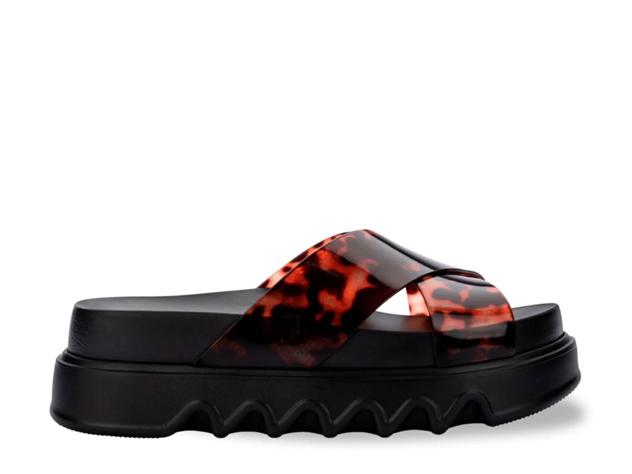 Cozy Cross Jelly Platform Sandal