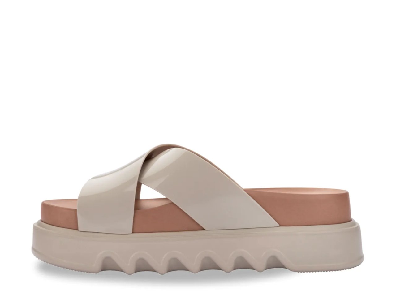 Cozy Cross Jelly Platform Sandal