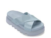 Cozy Cross Platform Sandal Blue view