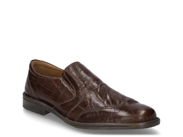 Josef Seibel Men\'s 45 Dark Brown Leather‎ Slip On Loafer Shoes Comfort Men main image 3