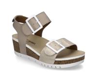 Quinn 02 Wedge Sandal Taupe/Gold Metallic view