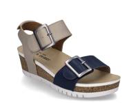 Quinn 02 Wedge Sandal Navy/Taupe view