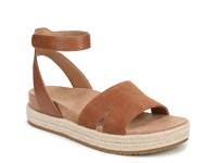 Yucca Espadrille Wedge Sandal Tan Suede view