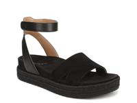 Yucca Espadrille Wedge Sandal Black Suede view