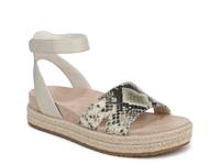 Yucca Espadrille Wedge Sandal Cream/Black Snake Print Leather view