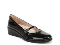 Jolene Wedge Mary Jane Black Patent view