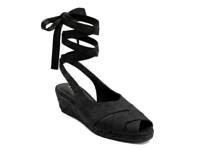 Roberta Espadrille Wedge Sandal Black view
