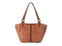 Bolinas Satchel Brown Embossed view