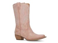 Irlene Short Deco Stitch Western Boot Dusty Pink Synthetic view