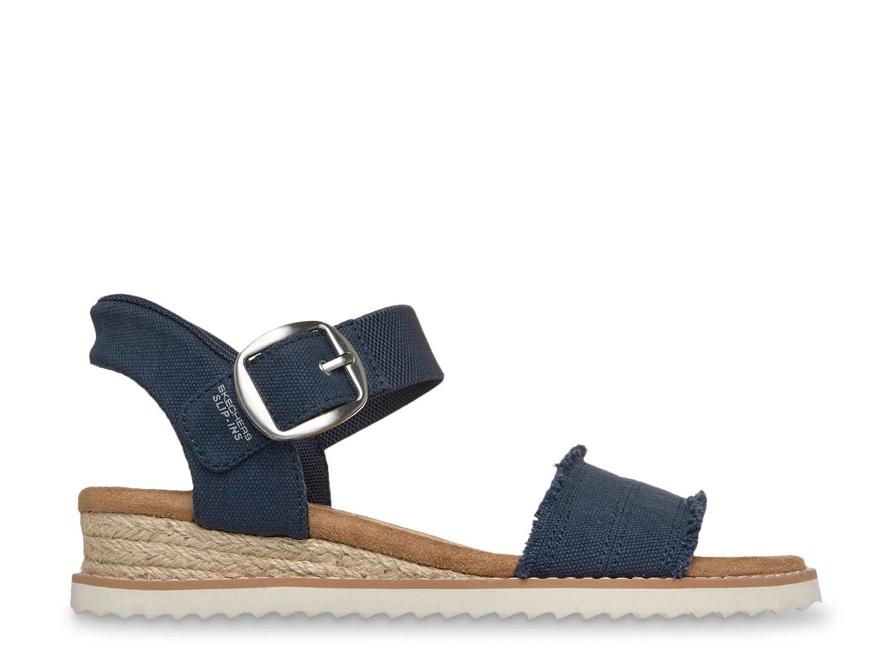 Hands Free Slip-ins: BOBS Desert Kiss - Frayed Fun Wedge Sandal