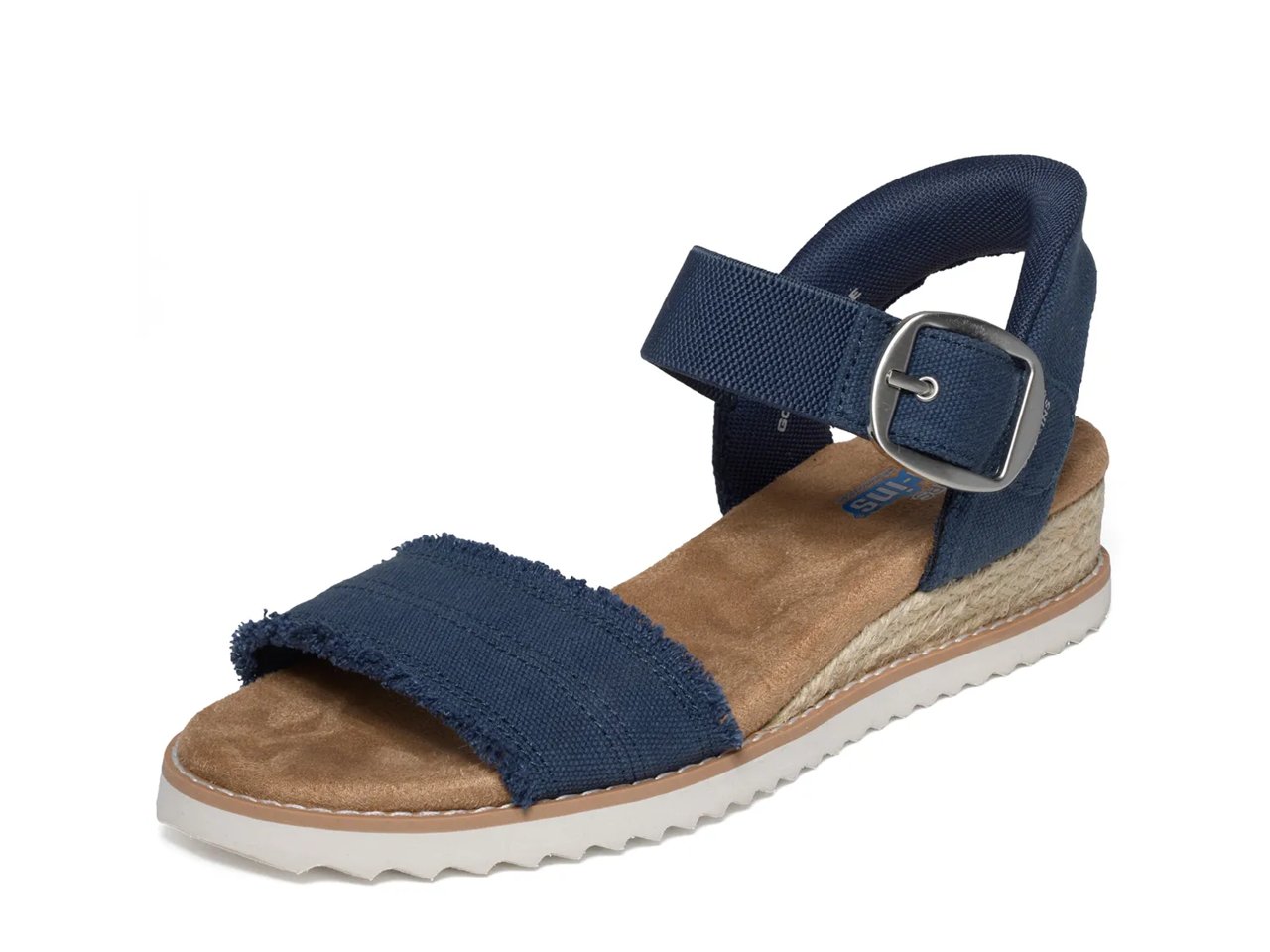Hands Free Slip-ins: BOBS Desert Kiss - Frayed Fun Wedge Sandal