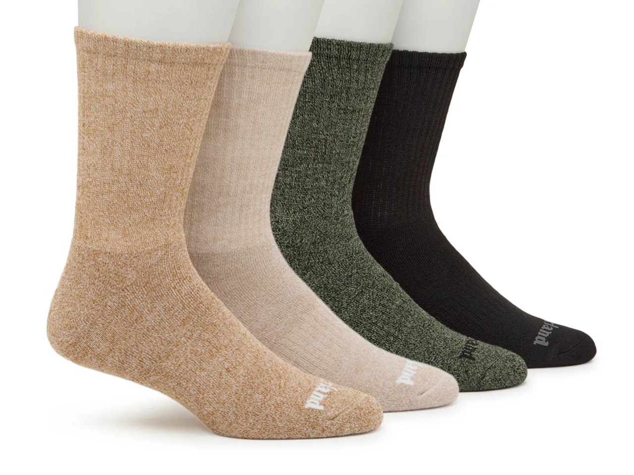 Marled Men's Crew Socks - 4 Pack