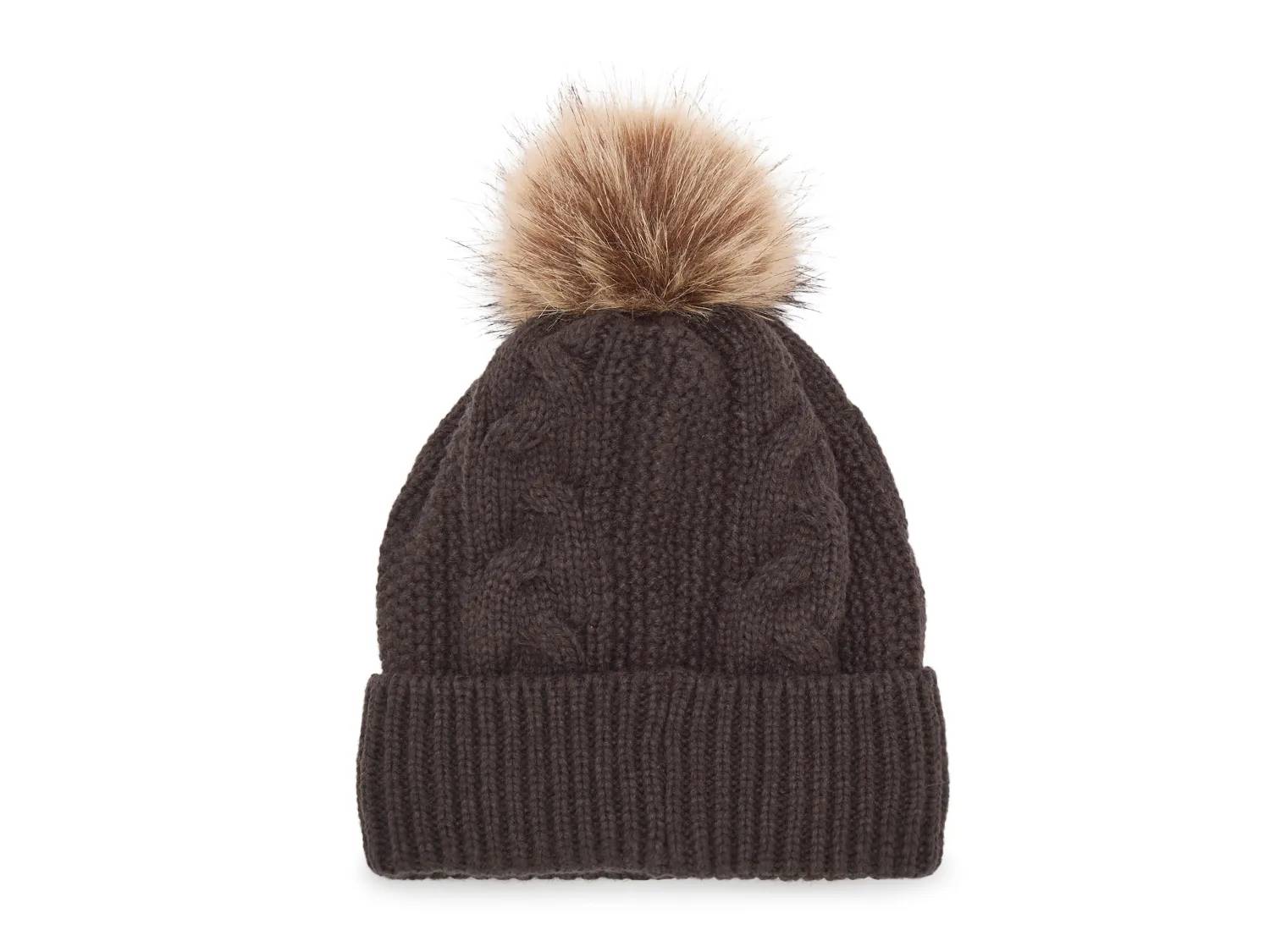 Cable Knit Pom Beanie