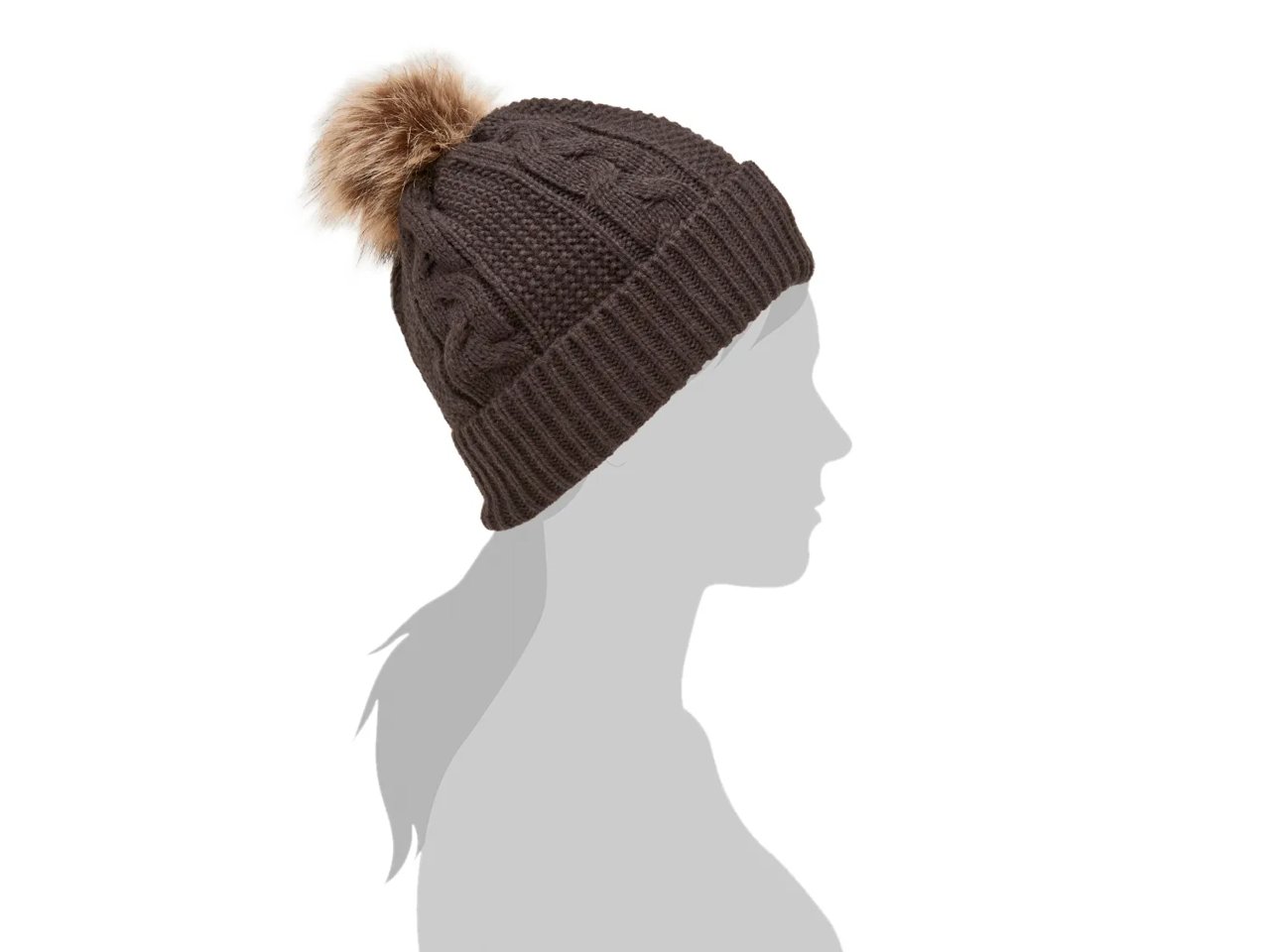 Cable Knit Pom Beanie