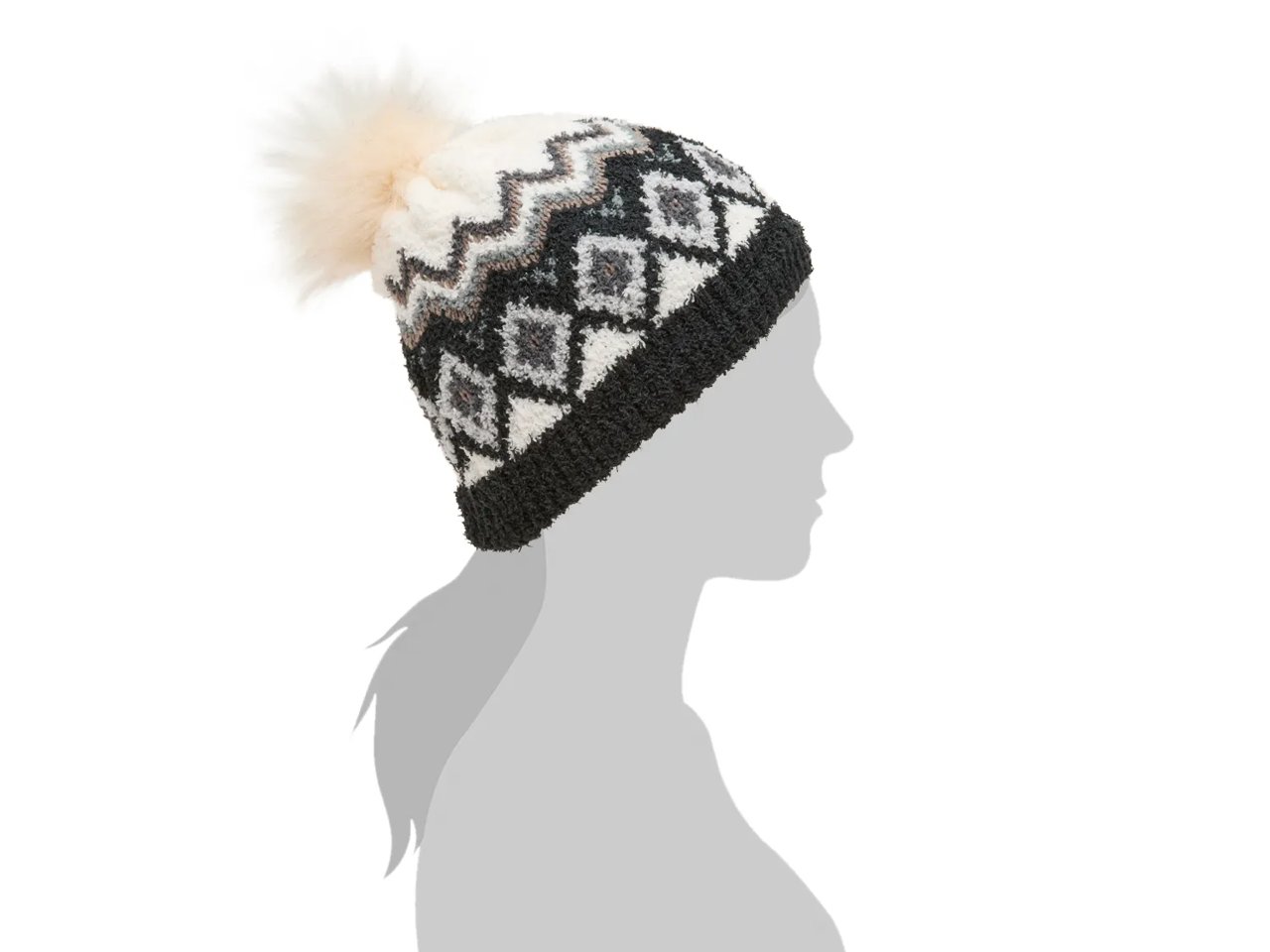 Printed Pom Beanie