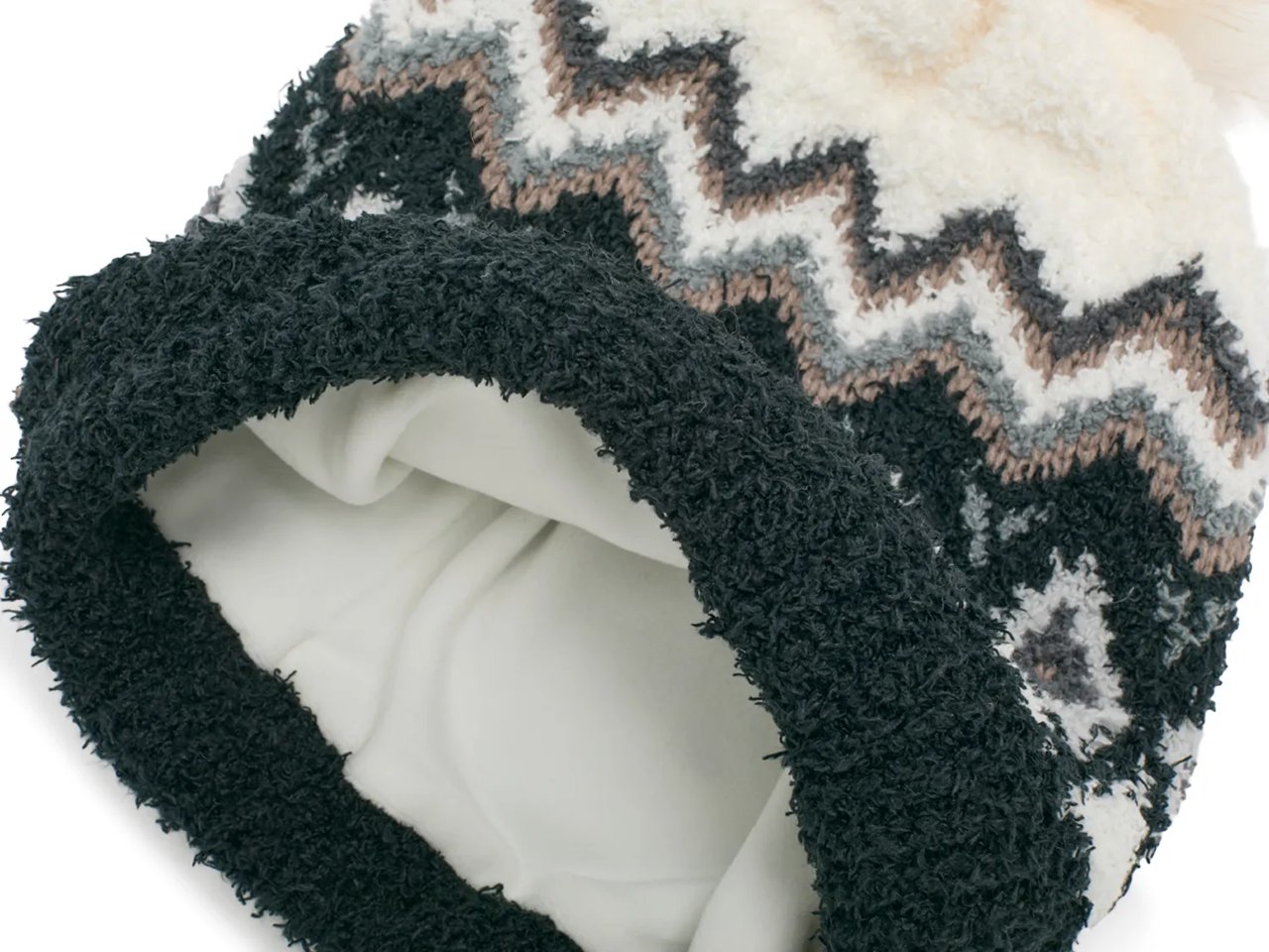 Printed Pom Beanie