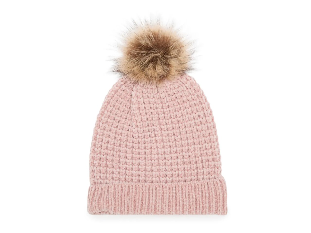 Chenille Pom Beanie