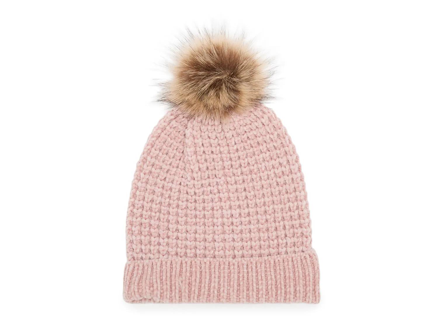 Chenille Pom Beanie