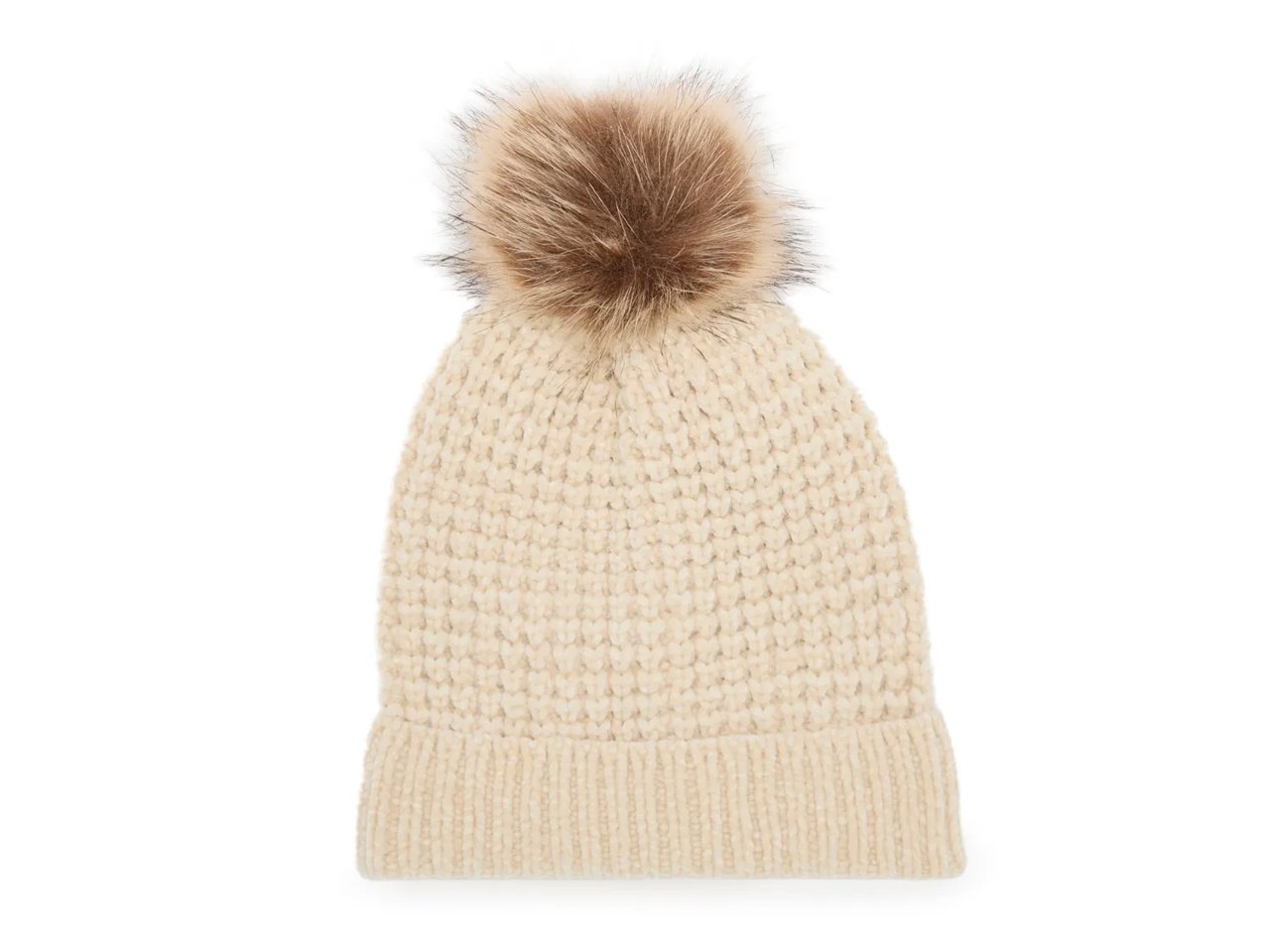 Chenille Pom Beanie