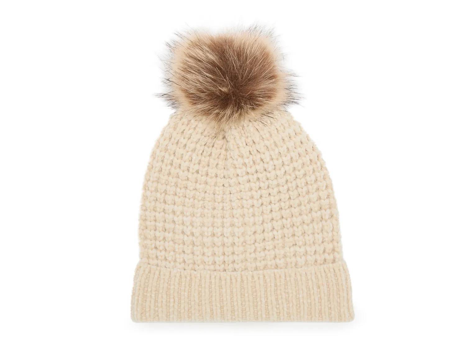 Chenille Pom Beanie