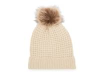 Chenille Pom Beanie Beige view