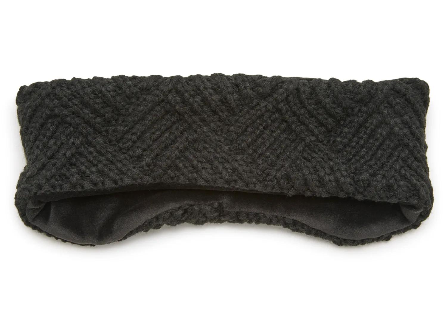 Fireside Diamond Weave Headband In Black