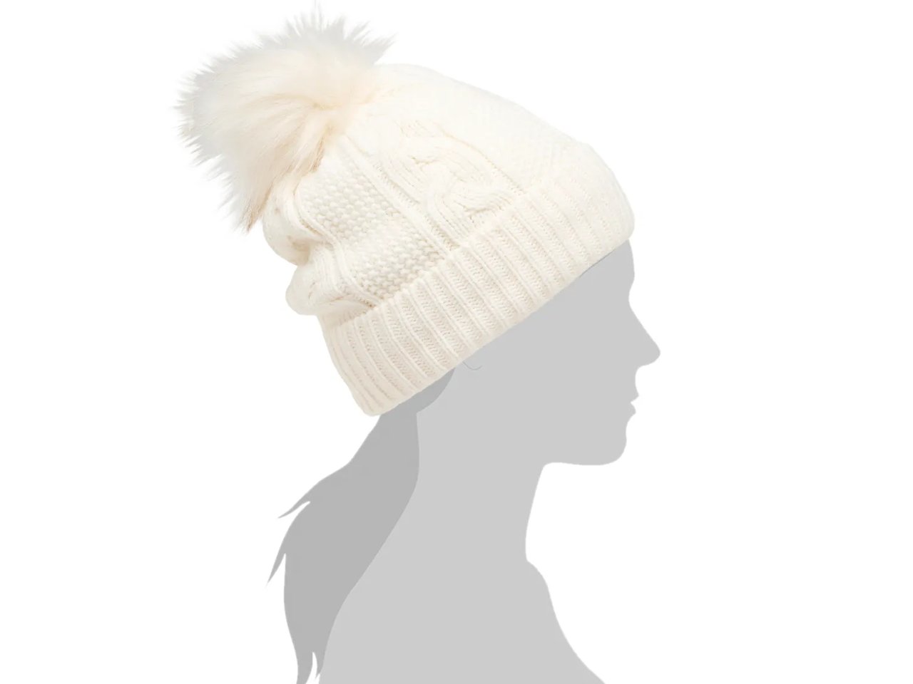 Cable Knit Pom Beanie