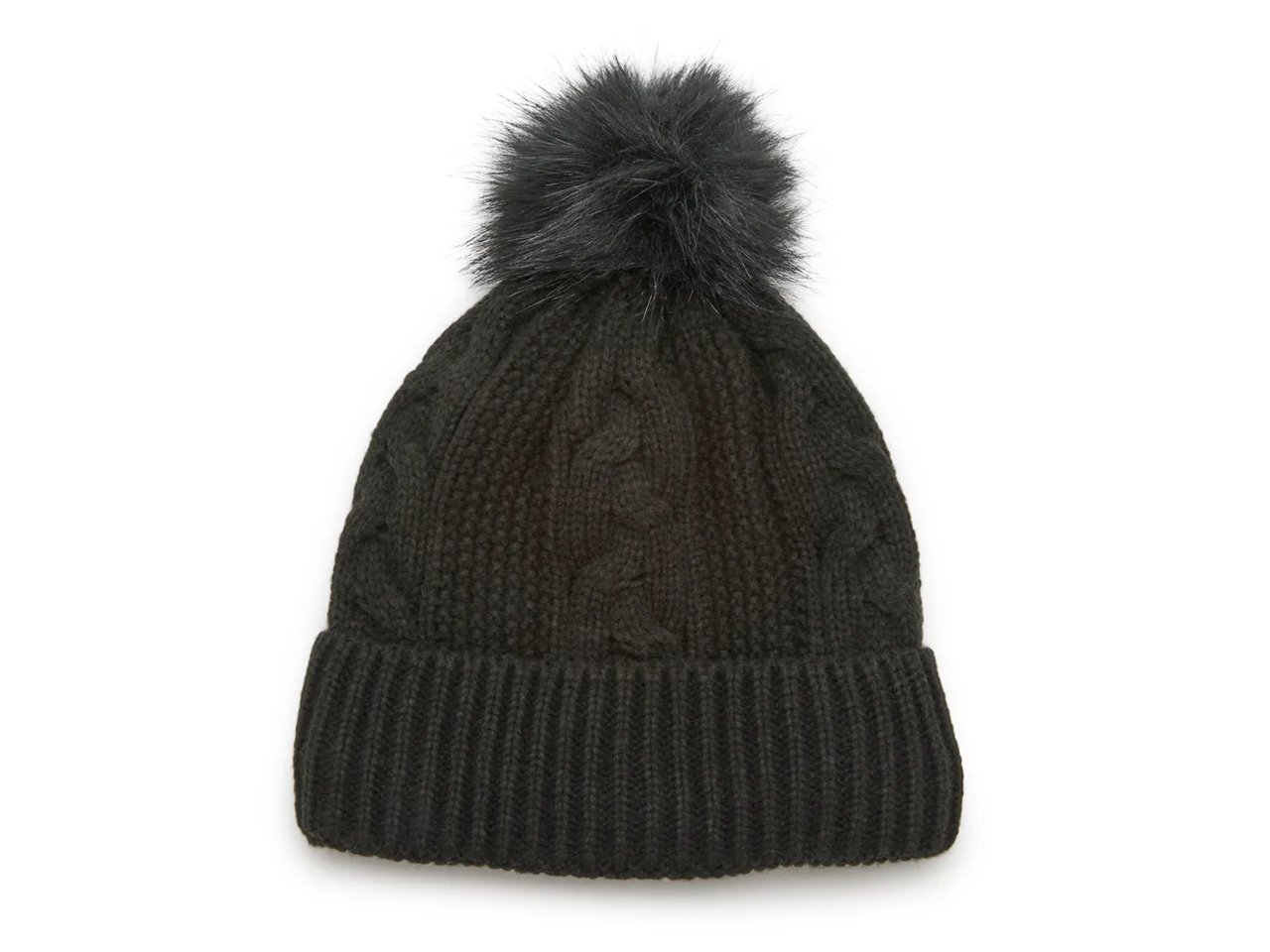 Cable Knit Pom Beanie