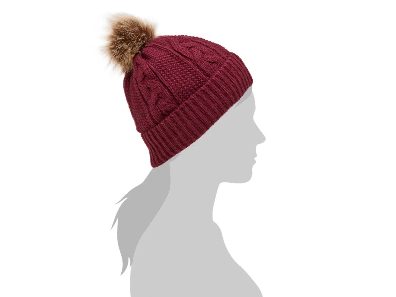 Cable Knit Pom Beanie