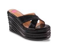Carnival Wedge Sandal Black view