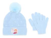 Disney Frozen Beanie & Glove Set Light Blue view