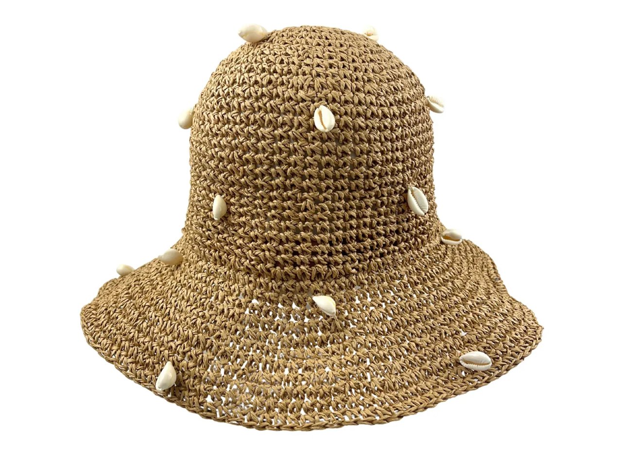 Straw Sea Shell Bucket Hat