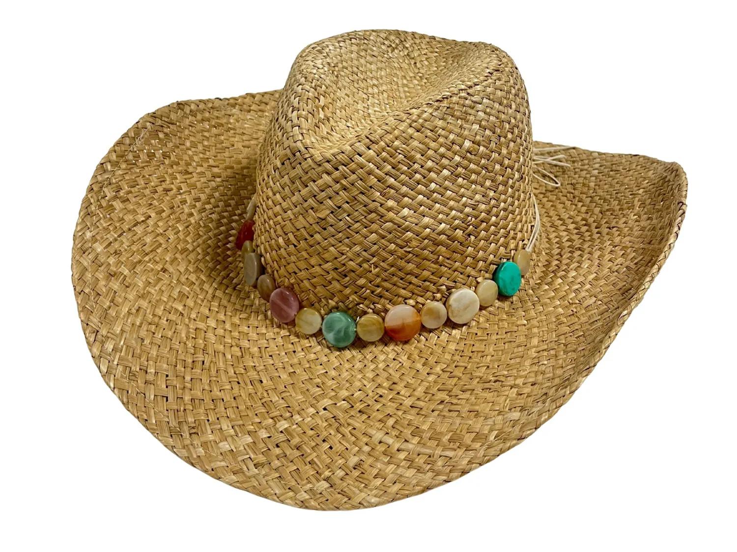 Marcus Adler Straw Cowboy Hat | Women's | Natural Beige | Size One Size | Hats