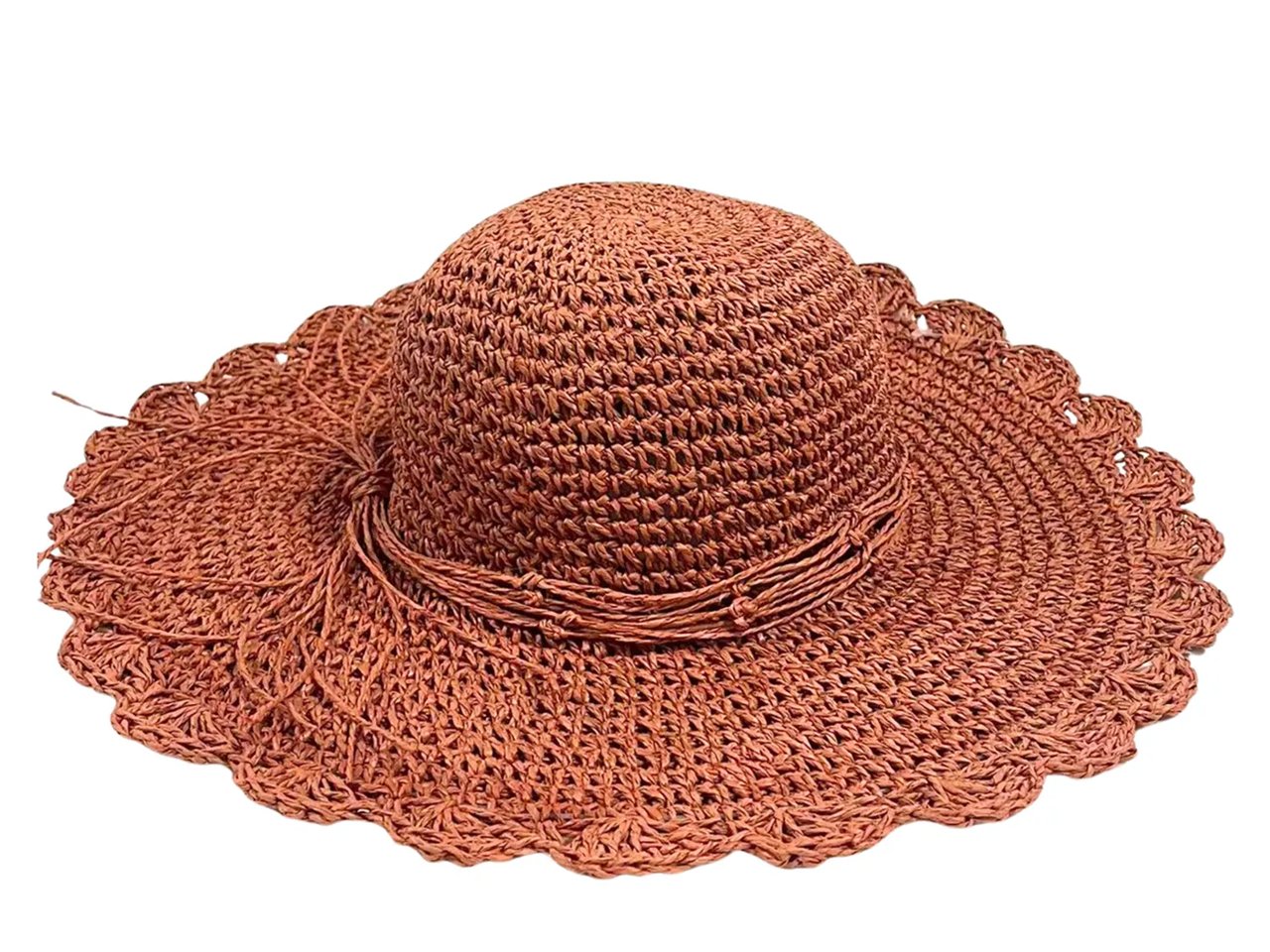 Wide Brim Straw Sun Hat