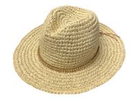 Straw Panama Hat Natural Beige view