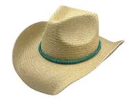 Straw Cowboy Panama Hat Natural Beige view
