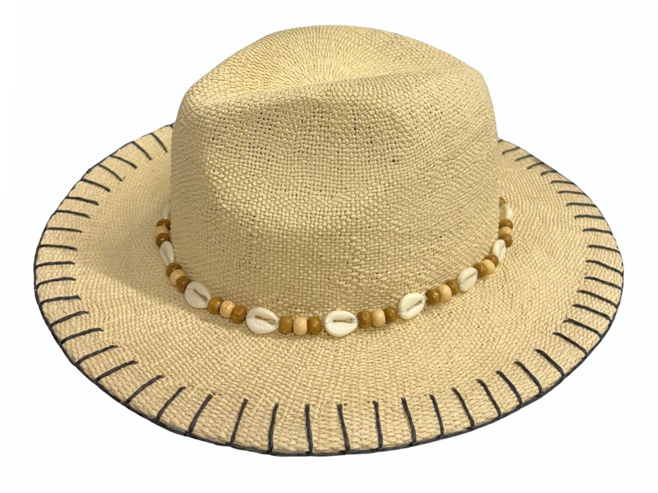 Whipstitch Straw Panama Hat