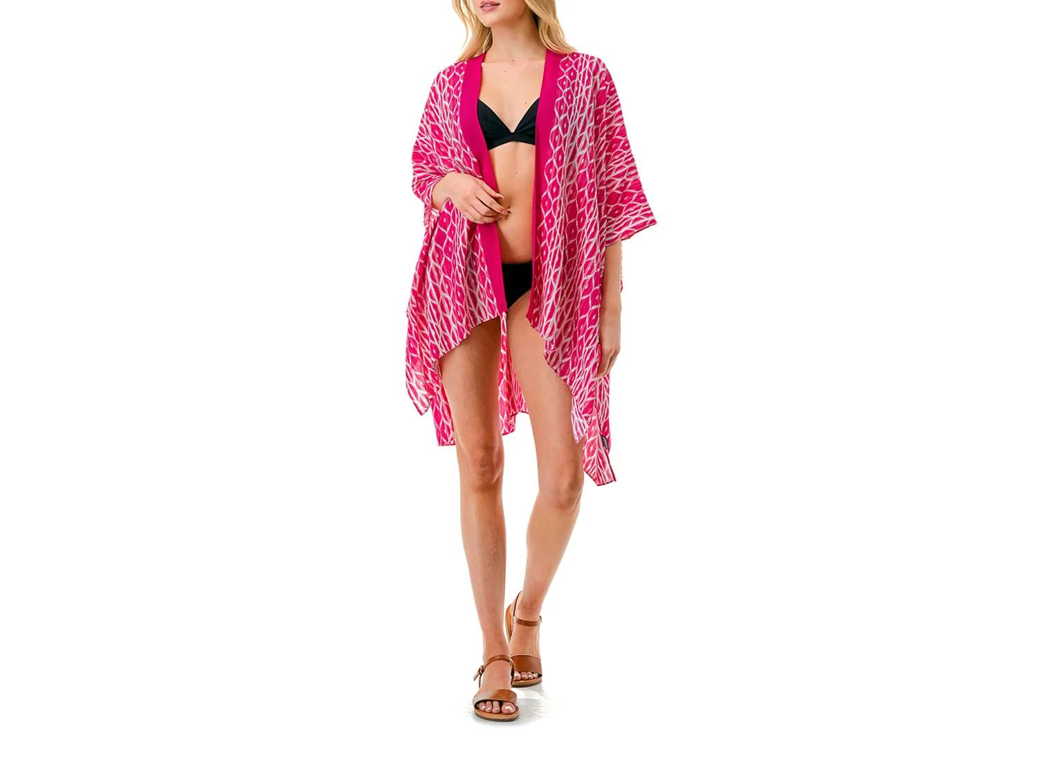 Marcus Adler Printed Kimono | Women's | Pink | Size One Size | Wraps