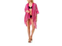 Printed Women's Kimono Pink view