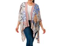 Printed Women's Kimono Pink view