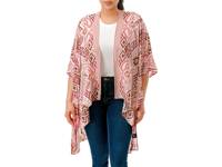 Printed Women's Kimono Pink view