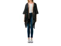 Printed Women's Kimono Black view