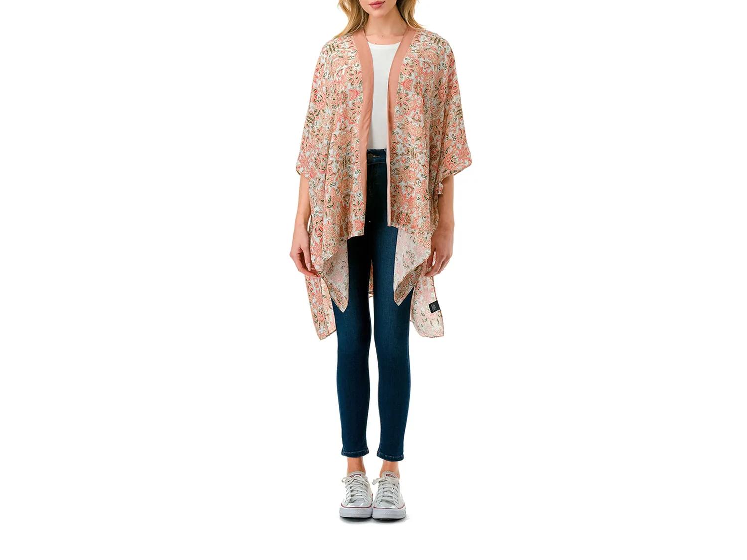 Marcus Adler Printed Kimono | Women's | Light Pink | Size One Size | Wraps