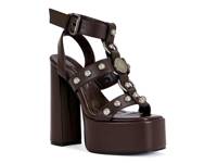 Elsu Platform Sandal Dark Brown view