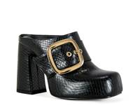 Elysia Mule Black Snake Print view