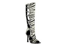Indranihigh Boot White/Black Zebra Print view