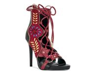Shainia Sandal Black/Burgundy view