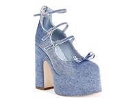 Sprout Platform Pump Blue Denim view