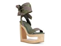 Wynn Wedge Sandal Dark Green view