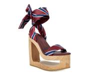 Wynn Wedge Sandal Dark Red view